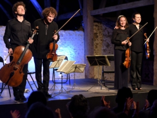 Le Quatuor Strada au Prieuré de Lavaray (photo Yves Mailier)